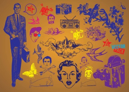 ジョニー終末ベクター パック ベクターその他 - 無料ベクター