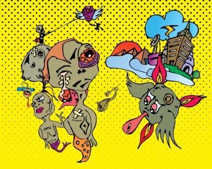 その他世界ベクター アート ベクター狂気 - 無料ベクター