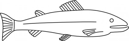 魚の概要クリップアート ベクター クリップ アート - 無料ベクター