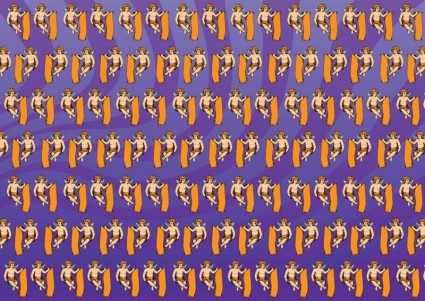 無料のベクター - 天使パターン ベクター パターン