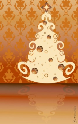 ビンテージ クリスマス ツリー ベクター ベクター クリスマス - 無料ベクター