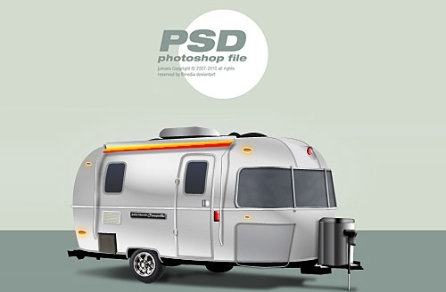 古典的なトレーラー無料 PSD ファイル無料 psd 1.19 MB