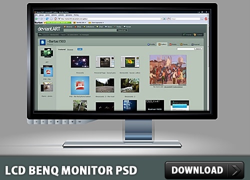 Benq 液晶モニター無料 PSD ファイル無料 psd ファイル 277.99 KB
