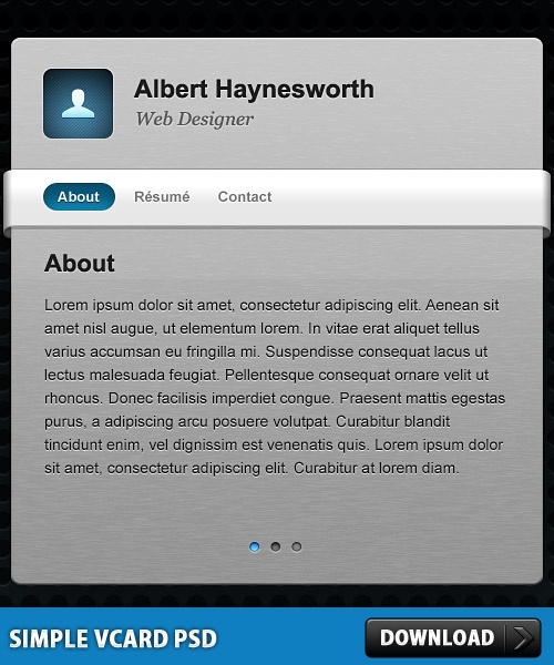 シンプルな vCard を無料の PSD テンプレート無料 psd ファイル 1.06 MB