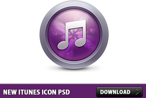 新しい iTunes アイコン無料 PSD 無料 psd 1.86 MB
