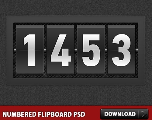 番号 Flipboard PSD 無料 psd ファイル 532.17 KB