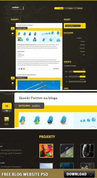 ブログのウェブサイト無料 PSD 無料 psd 6.26 メガバイト
