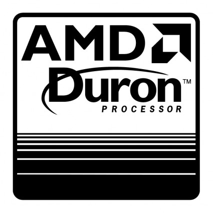 Amd デュロン プロセッサ 0 のベクターのロゴ - 無料ベクター