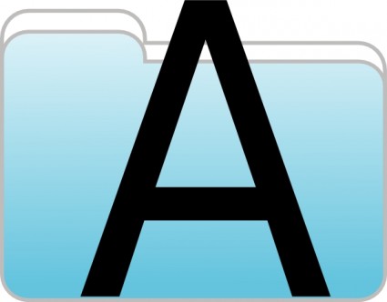 テキスト フォルダー クリップアート ベクター クリップ アート - 無料ベクター