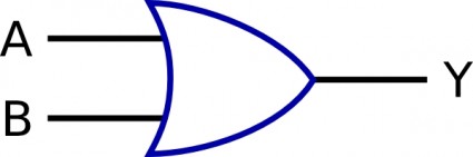 またはロジック関数デジタル電子クリップ アート ベクター クリップ アート - 無料ベクター