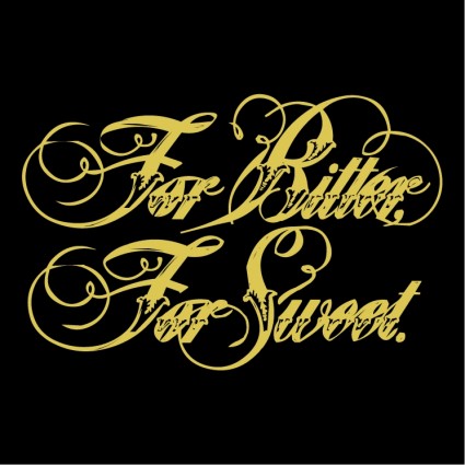 苦い甘いベクターロゴ - 無料ベクターのカンパリ