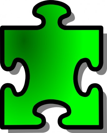 緑色のジグソー パズルのピース クリップアート ベクター クリップ アート 無料ベクター 無料素材イラスト ベクターのフリーデザイナー