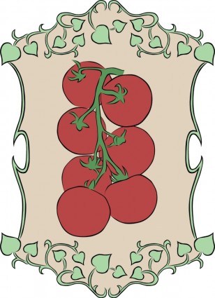 ガーデン サイン小さなトマト無料ベクター 250.63 KB