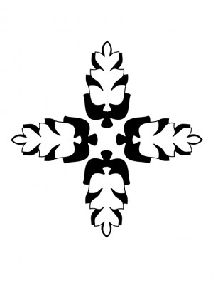 小麦葉メダリオン無料ベクター 34.26 KB