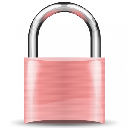 南京錠ピンク無料ベクター 153.15 KB