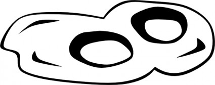 揚げ卵 (W および b) クリップアート ベクター クリップ アート - 無料ベクター