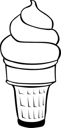 柔らかいアイスクリーム円錐形 Ff メニューの クリップ アート ベクター クリップ アート 無料ベクター 無料素材イラスト ベクターの フリーデザイナー