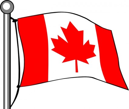 ベクター クリップ アート 無料ベクター クリップ アートのカナダの旗がなびいて 無料素材イラスト ベクターのフリーデザイナー