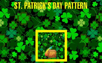 St Patrick 日パターン無料ベクター 897.42 KB