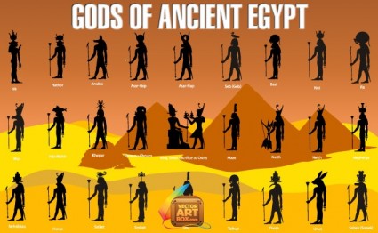 古代エジプトの神々 ベクター 1.14 MB