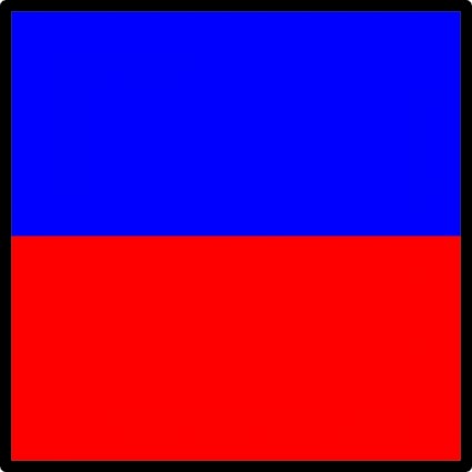 国際海洋信号旗エコー クリップアート ベクター クリップ アート - 無料ベクター