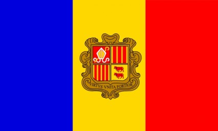 Andorre フラグ クリップアート ベクター クリップ アート - 無料ベクター