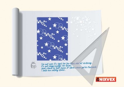 図面ボード無料ベクター無料ベクター 3.80 MB の NixVex スターのパターン