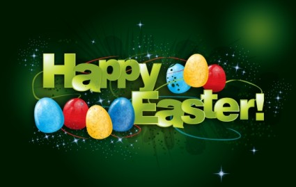幸せなイースター無料ベクター 1.89 MB