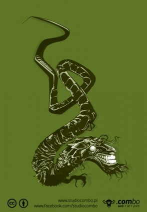 無料日本語ドラゴン ベクター 306.14 KB