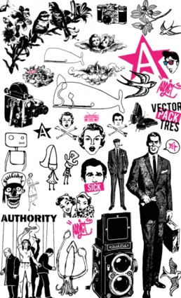 ベクター パック: トレス無料ベクター 8.46 MB