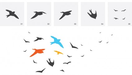 鳥無料ベクター 155.54 KB