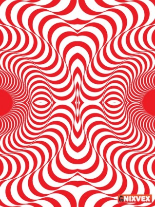 NixVex 無料ベクターの円形オプアート パターン無料ベクター 706.01 KB