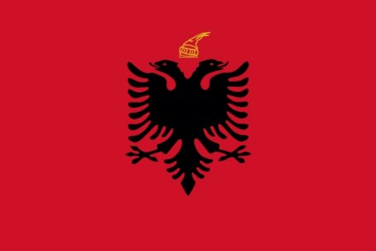 旗アルバニア王国クリップアート ベクター クリップ アート - 無料ベクター