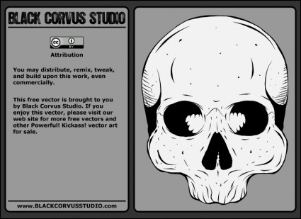 人間の頭蓋骨無料ベクター 386.40 KB
