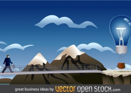 素晴らしいビジネス アイデア無料ベクター 356.61 KB