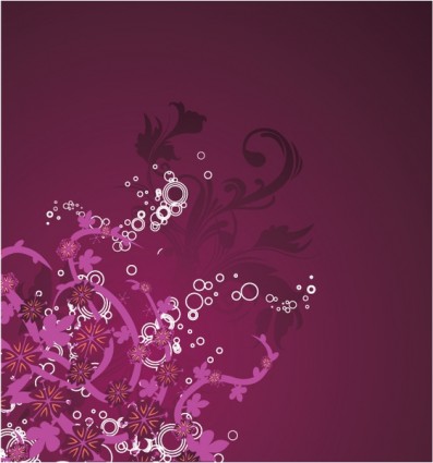 美しい紫色の花背景フリー ベクター 703 03 Kb 無料素材イラスト ベクターのフリーデザイナー