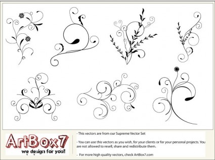 Artbox7.com 無料で foliages ベクター 382.45 KB