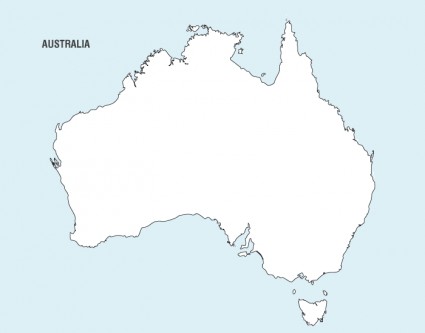 コンプリート オーストラリア 地図 イラスト 無料