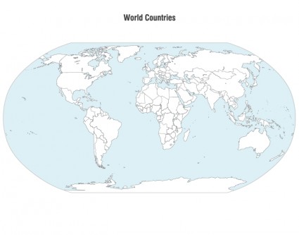 世界の国地図ベクター無料ベクター 2.16 MB