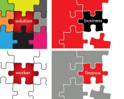 パズル ソリューション無料ベクター 117.83 KB