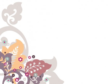 自由花の背景ベクター 25.69 KB