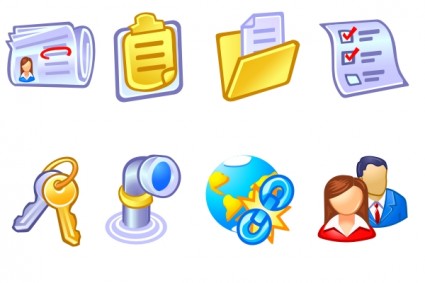 Vista スタイルのビジネスおよびデータ アイコン アイコンをパック無料アイコン 667.55 KB