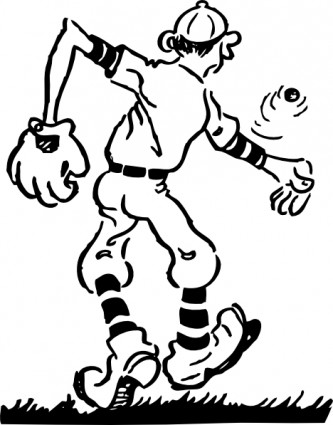 投手クリップアート ベクター クリップ アート - 無料ベクター