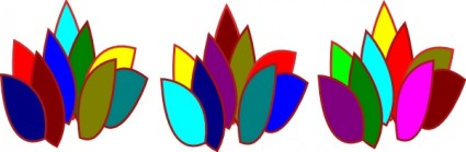 着色されたブロックの火クリップアート ベクター クリップ アート - 無料ベクター