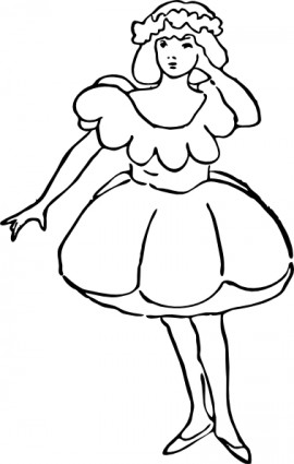 ポピー少女のクリップアート ベクター クリップ アート - 無料ベクター