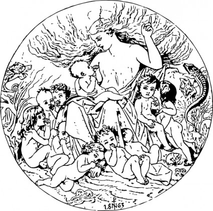 水の赤ちゃんのクリップアート ベクター クリップ アート - 無料ベクター