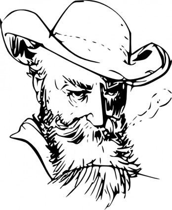 古いマン顔クリップアート ベクター クリップ アート - 無料ベクター