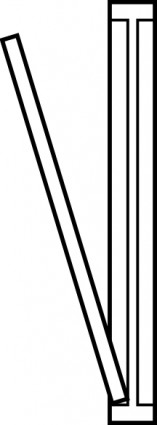 ドア上部ビュー概要クリップアート ベクター クリップ アート - 無料ベクター