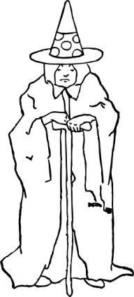 古い魔女クリップアート ベクター クリップ アート - 無料ベクター