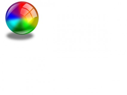 カラー サークルと影のクリップアート ベクター クリップ アート - 無料ベクター